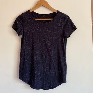 Lululemon Love Crew III ES Splatter Dye Size 2 Black